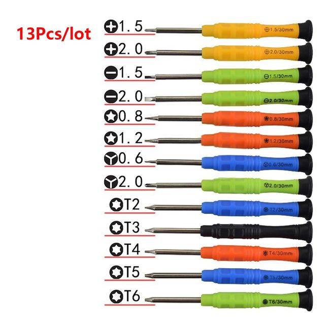 13 in 1 Precision Screwdriver Set  for iPhone 8 X 7 6 6S 5 4 Samsung  iPad HTC Cell Phone Tablet PC Repair Hand Tool