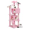 60" Cat Tree Cando Tower Activity Center Play House Sturdy for Cat Pet Sleeping
