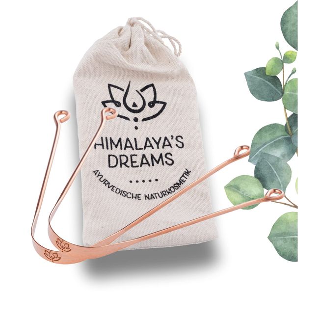 Himalaya`s Dreams Ayurveda Zungenreiniger Zungenschaber und Zungenkratzer Alternative zu Edelstahl und Plastik für ein perfektes Mundgefühl