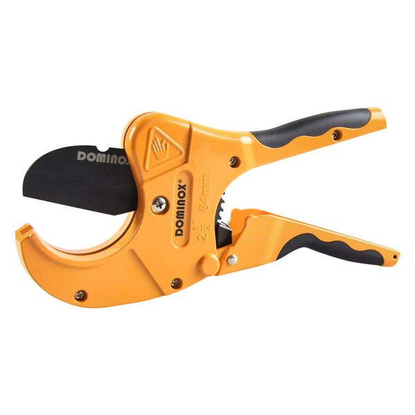 DOMINOX 2-1/2'' O.D. DM-317-64 Pipe Cutter, Professional Cutting PEX, PVC, and PPR Pipe, Etc, SK5 Blade and Aluminum Alloy Body, One-hand Rapid Cutting Tool for the Pipe