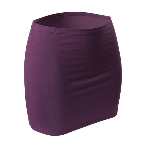 CFLEX Damen Variotube-Nierenwärmer, Shirtverlängerung, Minirock aus Baumwolle - Deep Purple M-L