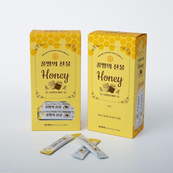 Bee's gift (honey stick) 90 sticks, 900g, 1 stick