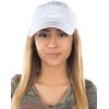 Funky Junque Low Profile Polo Style Baseball Cap: White