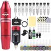 Tattoo Pen Machine Kit Complete for Beginners with Power Supply 10Pcs Needles