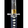 Makoto Handmade Sharp Katana Samurai Sword 40" - Serpent Cobra Snake Tsuba (Black)