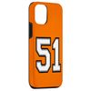 iPhone 15 Number 51, 51 in Black, White and Gray Case