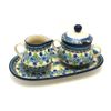 Polish Pottery Cream & Sugar Set - Flower Works