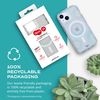 Tech21 Evo Sparkle case for iPhone 16e / 15 - Compatible with MagSafe - Impact Protection Case - Lunar Clear