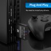 RGEEK Wireless Controller Adapter, Wireless Controller Converter for PS1/PS2 Console, Compatible with PS4/PS5, Switch Pro, Xbox One S, Series X/S, Gulikit Kingkong 2 Pro and 8Bitdo Controller