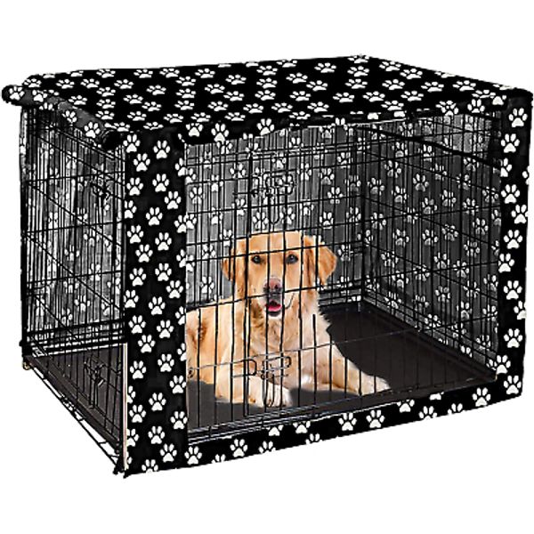 Dog Crate Cover Durable Polyester Pet Kennel Cover Universal Fit for Wir