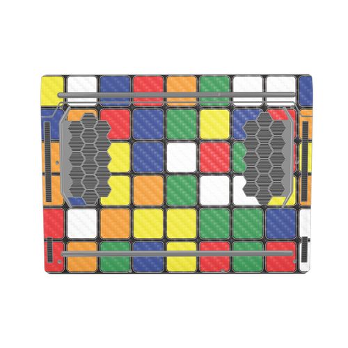 MightySkins Carbon Fiber Skin Compatible with Alienware X17 R2 (2022) Full Wrap Kit - Puzzle Cube | Protective, Durable Textured Carbon Fiber Finish | Easy to Apply & Change Styles | Made in The USA
