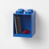 Room Copenhagen Lego Brick, Stackable Shelf, 4 Knobs, Blue