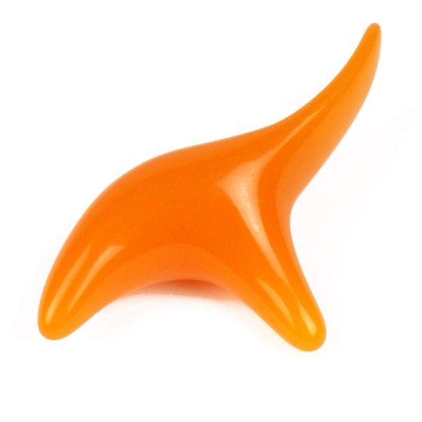 MNoel Ocarina Shape, Cassa, Press Point Goods, Health Goods, For Desk Work, Massage Stick, Plate, Beeswax, Foot Massage, Stone Stick Tool, Stick, Pressure Point Pushing Stick, Manipulative Orange, Hard, Blood Circulation