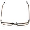 Foster Grant Men's Derick Rectangular Reading Glasses, Black/Transparent, 53 mm, 2.00