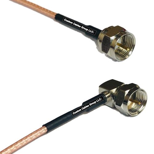 3 feet RG316 F Male to F Male Angle RF Pigtail Coaxial Cable