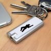 Azeeda 'Cricket Batsman Silhouette' Keyring LED Torch (KT00019032)