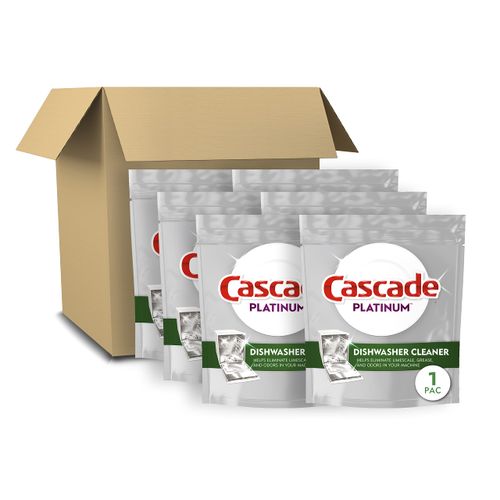 Cascade Platinum Dishwasher Cleaner, 6 count