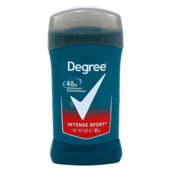 Degree Deodorant 3 Ounce Mens Time Released Intense Sport (88ml) (3 Pack)