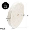 ENKAY - 8" Extra Thick Spiral Sewn Buffing Wheel (80 Ply)