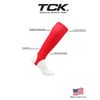 TCK 4 Inch Solid Baseball Stirrups (Orange, Large)