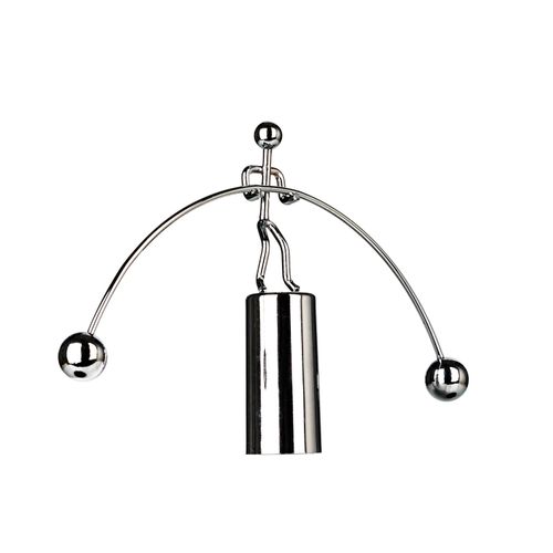 Sunnytech Mini Steel Balance Toy Weightlifter Kinetic Art Balance Toy Balancing Decompressive Science Psychology Home Offic Decor Desk Decor Toy WJ064
