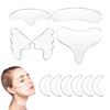 TSHAOUN 11 Pieces Reusable Silicone Chest Wrinkle Pads Patches,silicone patches for face,Cleavage Pad Eye Cheek Stick,for Smooth Neck Forehead Eye Mouth Skin Wrinkles Anti Wrinkle Patches (11 PCS)