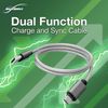 BoxWave Cable Compatible with Onda Tablet Onda V10 Pro Tablet (10.1 in) - Micro USB DuraCable, Braided Micro USB Charging Cable - Space Grey