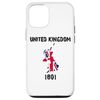 iPhone 14 United Kingdom Map Flag EST. Case