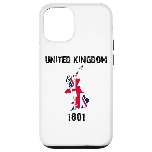 iPhone 14 United Kingdom Map Flag EST. Case