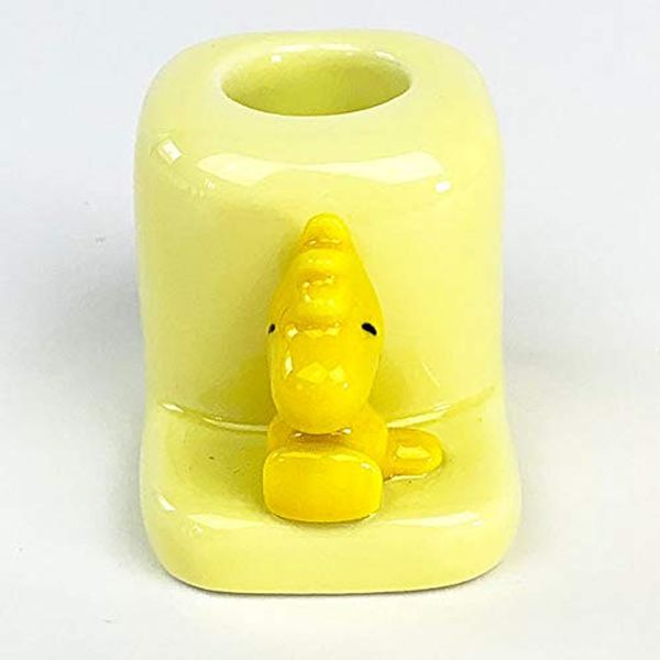 Snoopy Figure, Small, Woodstock Figure, Toothbrush Stand, Toothbrush Stand, Toothbrush Stand, Yellow Goods