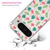 GlamCase for Pixel 9 Pro, Google Pixel 9 Pro Clear Case - Flamingo Tropical Leaf Pattern printed Clear ShockProof Protective Back Clear Case for Pixel 9 Pro