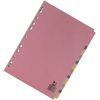 20-Part Subject Divider Multi-Punched A4 + Free OS Smart Choice Highlighter (Random Colour)