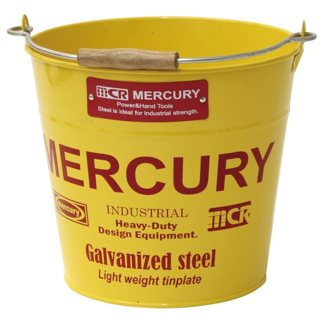 KEY STONE MEBUBRYE Mercury Tin Bucket, Regular, Yellow, Genuine Dealer