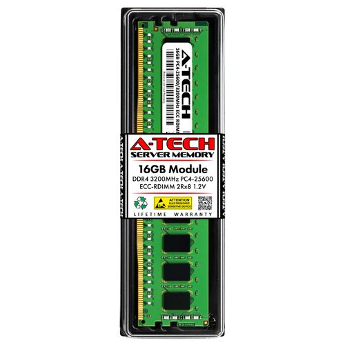 A-Tech 16GB Replacement for Micron MTA18ASF2G72PDZ-3G2 - DDR4 3200MHz PC4-25600 ECC Registered RDIMM 288-Pin 2Rx8 1.2V - Single Server Memory RAM Stick (MTA18ASF2G72PDZ-3G2-ATC)