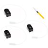 Acmerota Recessed Cord Switch 2A 250V AC On-Off Pull Cord Switch Mini Pull Cord Switch Side Pull Action Wall Light Switch for Bathroom Light Pull Cord Switch Pendant Lights