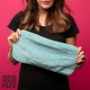 ERASE YOUR FACE Re-usable Makeup Removing Cloth,Pink/Black,2 pack