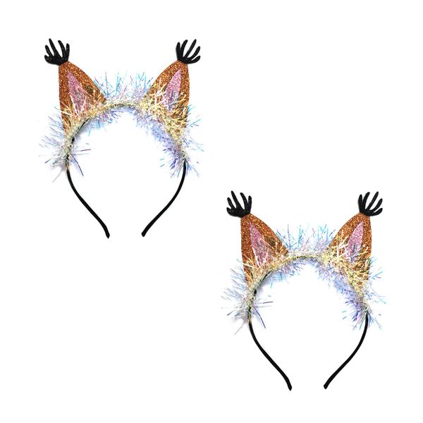 2 Pack Squirrel Headbands Cute Squirrel Ears Headband Animal Squirrel Hairbands Squirrel Costumes Accessories