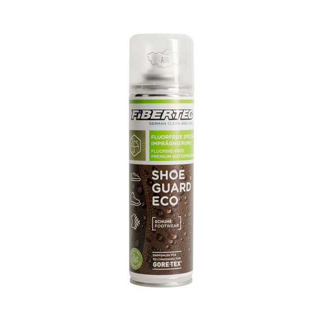 FIBERTEC Shoe Guard Eco, 100% PFC-freies Imprägnierspray für Leder- und Textilschuhe, 200ml ohne Treibgas