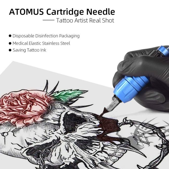 10Pcs Tattoo Cartridge Needles Disposable Round Liner Shader Sterilized  Needle