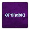 Shopagift Flower Pattern Grandma 2 Pack Coasters Gift - 9cm x 9cm