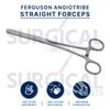 2 Ferguson Angiotribe Forceps 6.5" Straight & Curved Veterinary Set German Grade