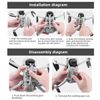 Folding Landing Gear For DJI Mini 2 SE/Mini 2 / Mini SE/Mavic Mini Drone Foldable Legs Leg Extension Elevate Height
