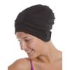 Fashy Women's 3473 20 Fabric Swim Turban with Velcro Strip - Black