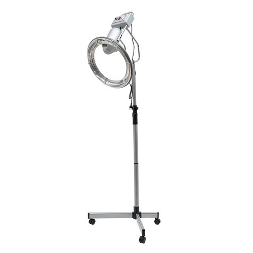 RustyVioum Hooded Dryer, 360° Orbiting Rotating Hair Processor Color, 110V 950W Professional Hair Dryer for Salon with Adjustable Height, Standing Hair Dryer for Hair Salons Home, White