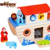 Noah's Ark Playset Wooden Shape Sorter - Educational Toy