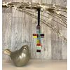 Handmade in USA Glass Cross With "Courage" Message - Get Well Soon Gift for Cancer Patients/Encouragement Gift for Hard Times/Miscarriage Gift For Mom