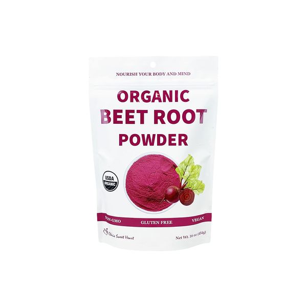 Organic Beet Root Powder (1 LB) by Chérie Sweet Heart, Raw & Non-GMO