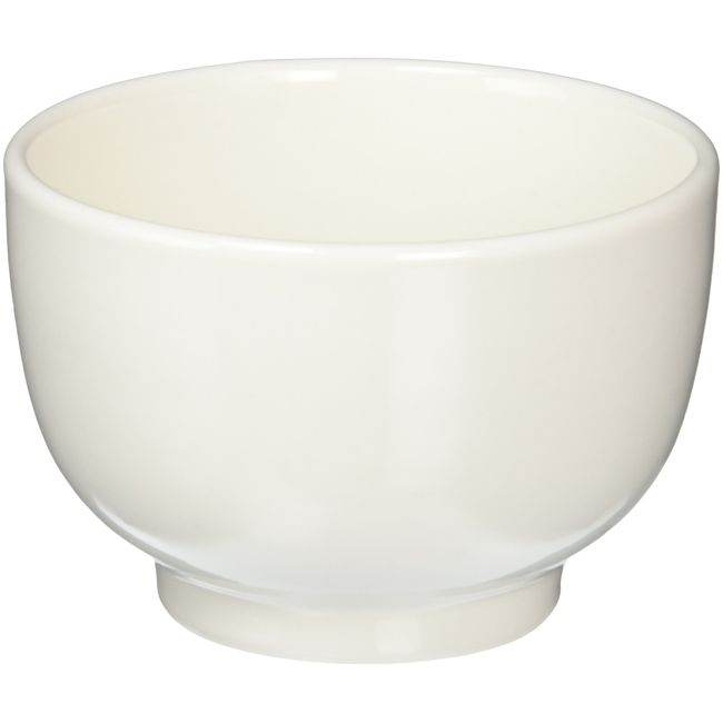 Shuyuyaki Mori Soup Wan, White, Diameter 4.1 x Height 2.8 inches (105 mm) x Height 2.8 inches (70 mm), Made in Japan, Pottery and Microwave Safe, Far Infrared, Negative Ions