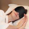 Silk Sleep Mask, Eye Mask, Gritin Light-Blackout Design Ultra Soft & Comfortable 100% Natural Silk Sleeping Mask Eye Blinder with Adjustable Strap and Ear Plug for Men, Women and Kids