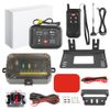 4 Gang 12V 24V Switch Panel + Remote Circuit Control Box Backlit Off Marine Boat